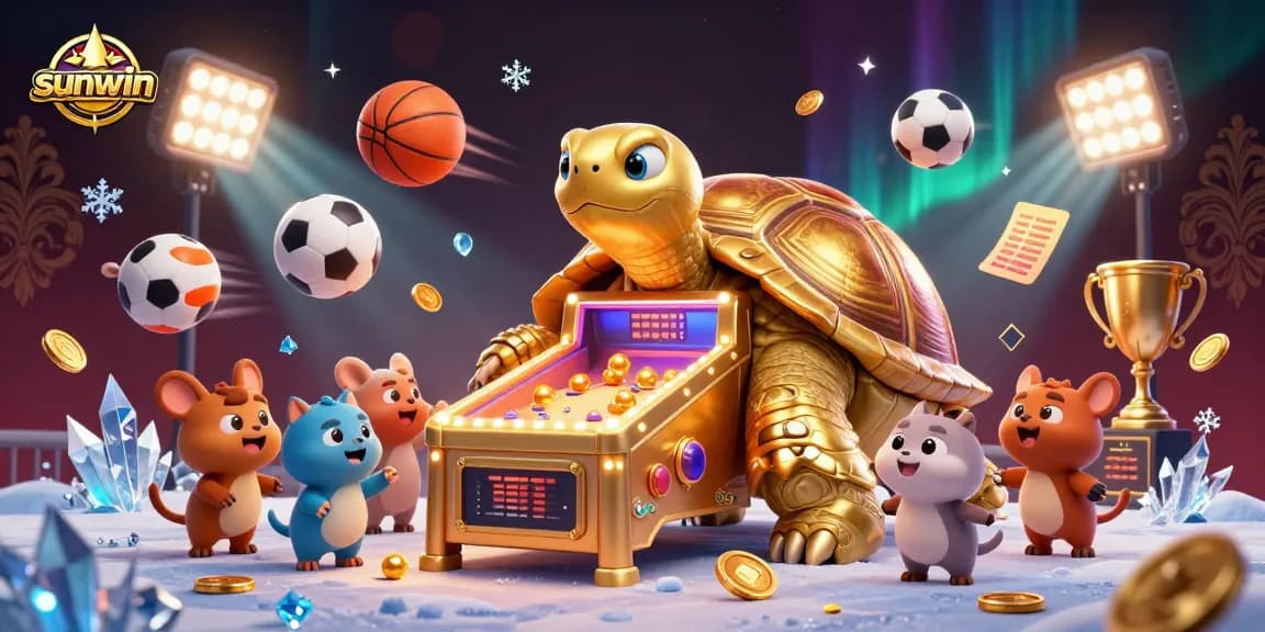 Engage in thrilling gameplay with sunwin's unique casino experience featuring dynamic golden tortoise pinball machine.