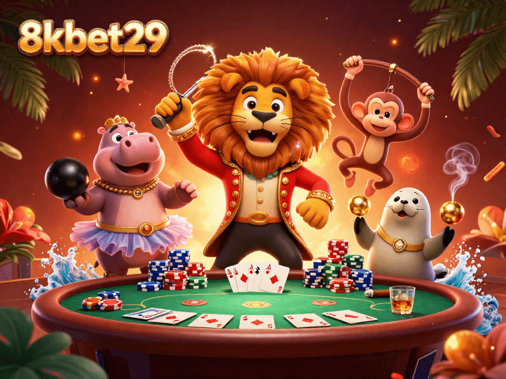 Experience the excitement of 8kbet29 with dynamic characters and thrilling casino elements.