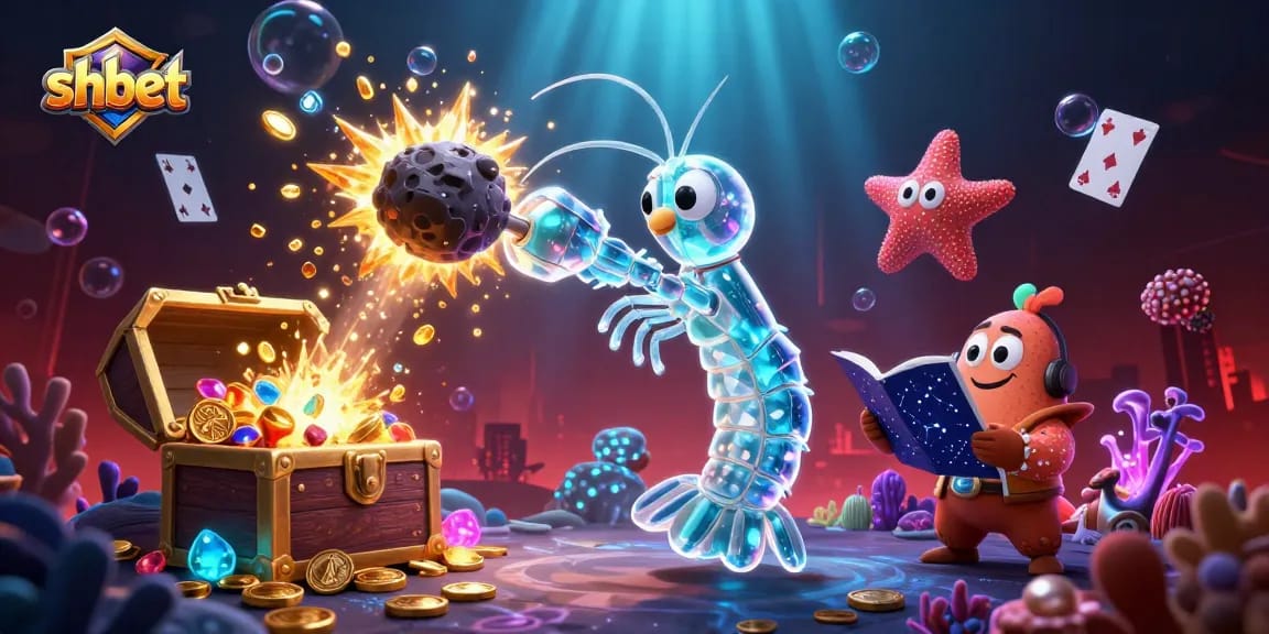 Experience shbet's dynamic casino world with vibrant 3D characters surrounded by gold coins and gaming elements.