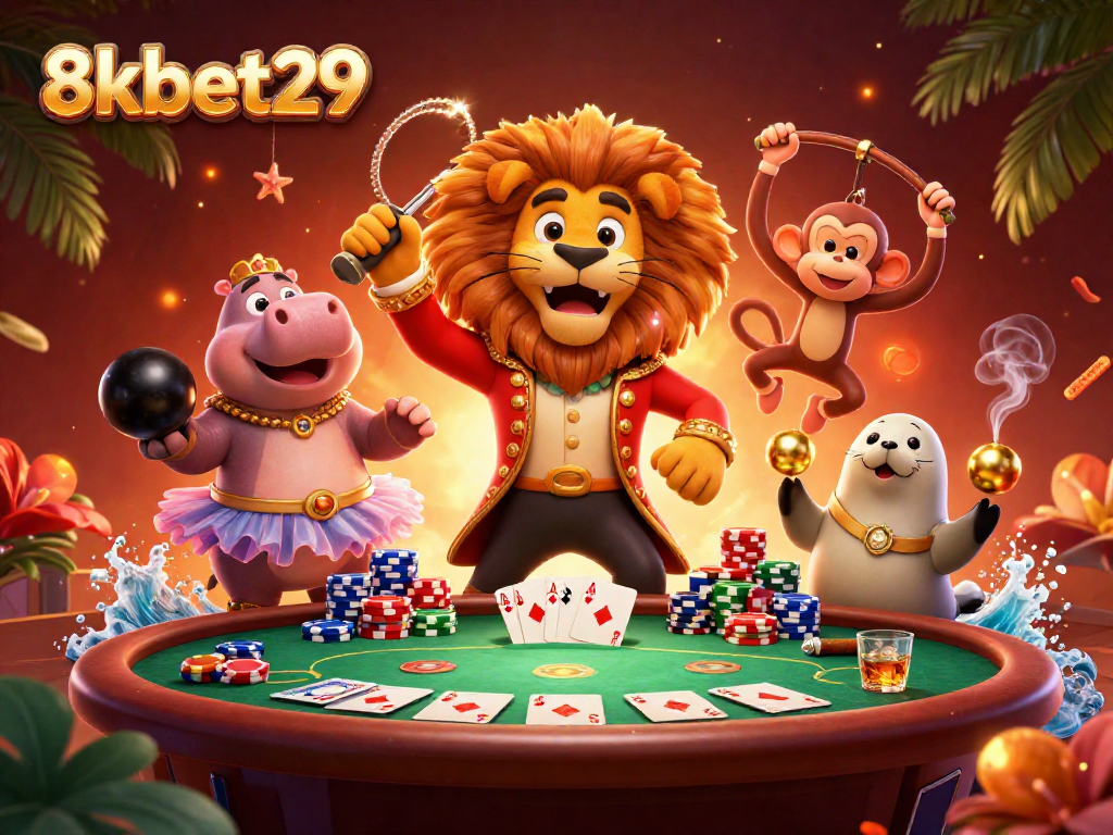 Experience the excitement of 8kbet29 with dynamic characters and thrilling casino elements.