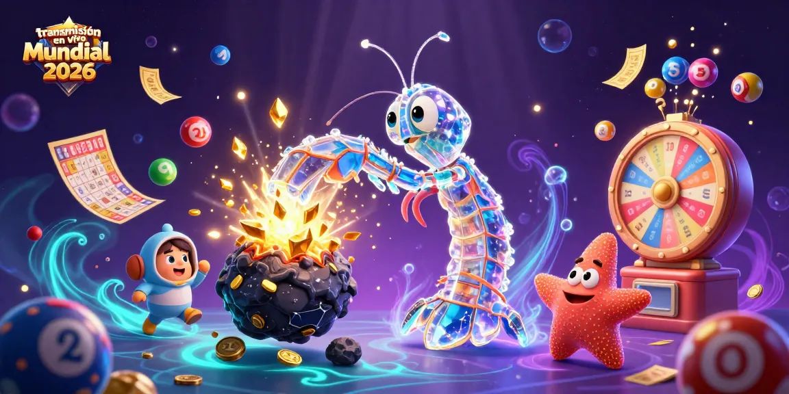 Experience the dynamic action of transmisión en vivo Mundial 2026 with colorful casino elements and characters in a vibrant scene.