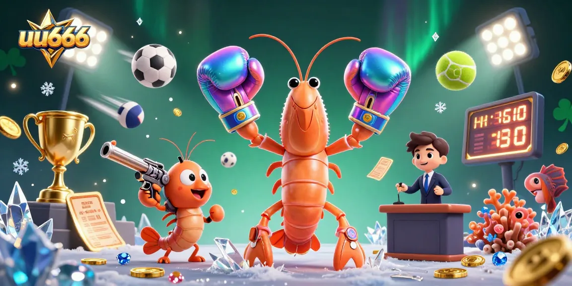 Engage with the thrilling world of uu666 as a vibrant 3D illustration showcases action-packed gambling elements in an enchanting casino scene.