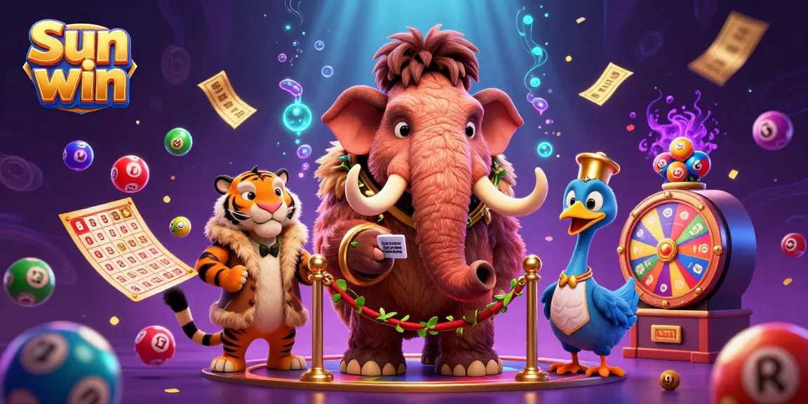 Experience the excitement of Sun win with vibrant casino elements and engaging characters in action.