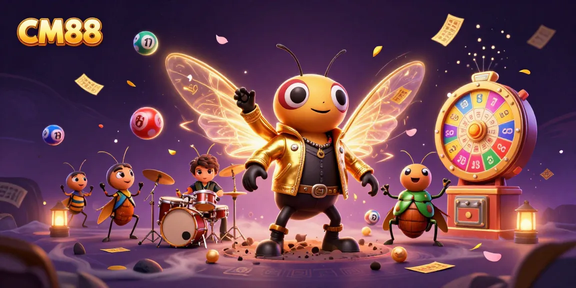 Experience thrilling games at CM88 with vibrant visuals, lottery excitement, and rock star charm.