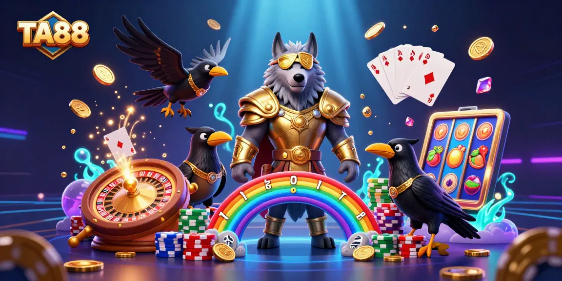 Win big at TA88 with a dazzling 3D Norse casino scene full of treasures!