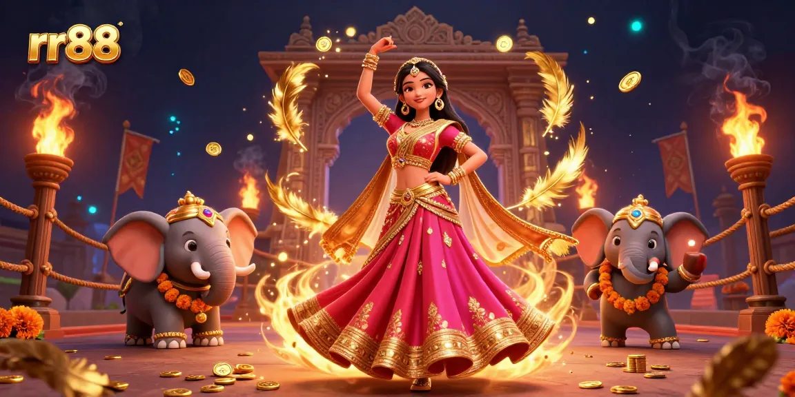 Experience thrilling gameplay at rr88 with a vibrant scene featuring a captivating Asian woman and festive elements.