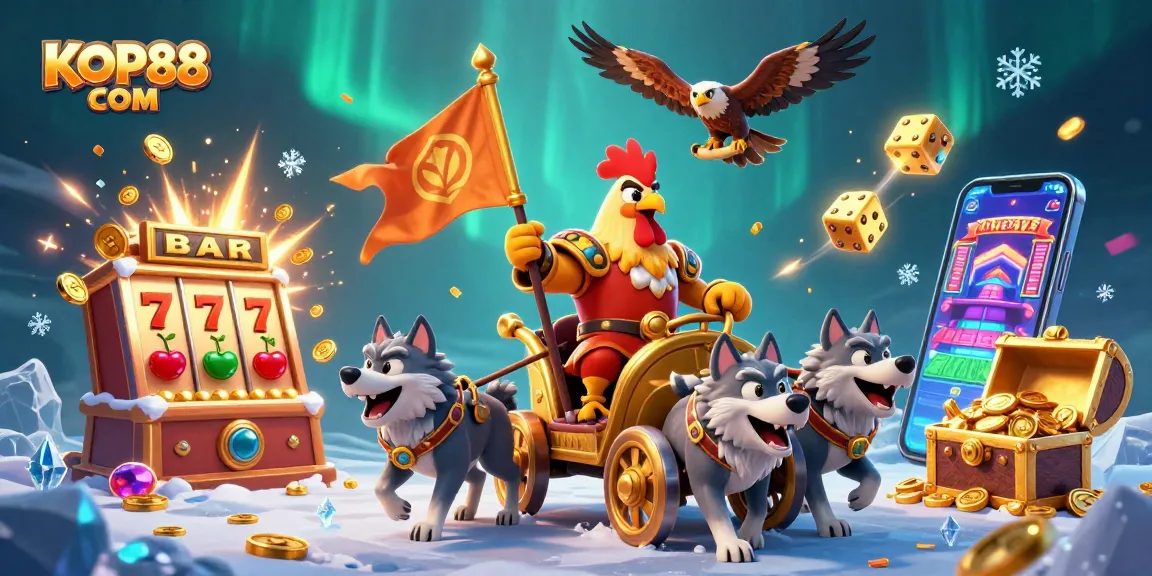 Experience thrilling gameplay with KOP88 COM as the 3D rooster warlord leads a dynamic casino adventure.