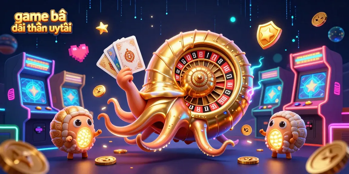 Experience excitement with game bài đổi thưởng uy tín featuring an ancient nautilus roulette and glowing game elements.