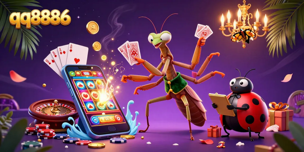 Experience the thrill of qq8886’s casino magic with dynamic characters and gaming elements!
