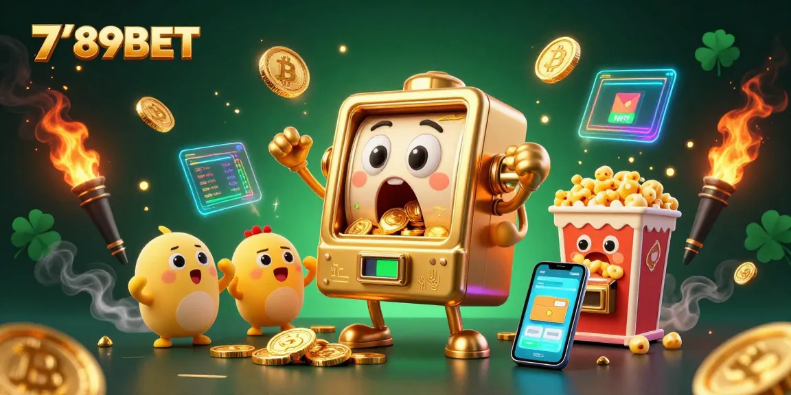 Experience winning at 789BET with an exciting scene of a golden slot machine hitting its jackpot.