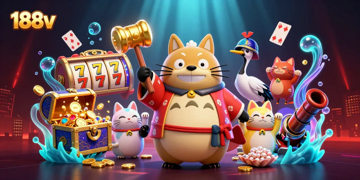 Engage with 188v by winning big on vibrant slot games featuring cheerful characters and dynamic elements.