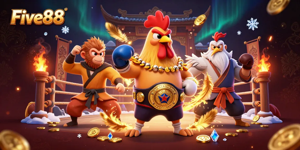 Experience Five88's dynamic casino atmosphere with celebrated characters and vibrant action.