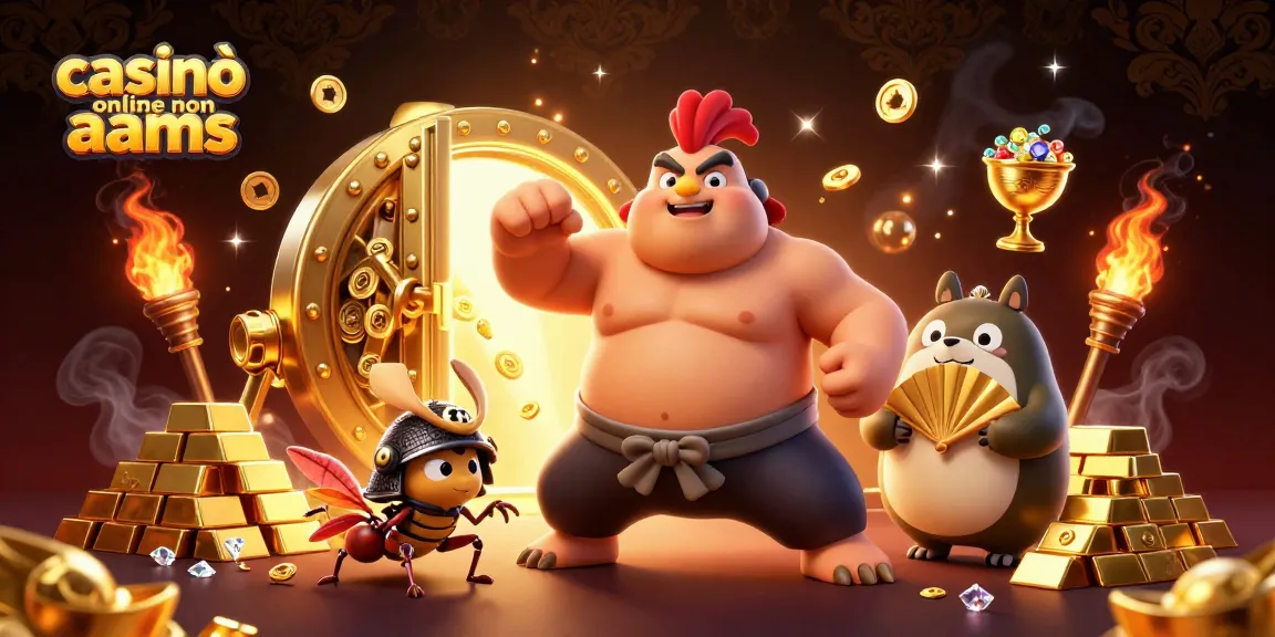 Goditi un'esperienza di gioco emozionante ai casinò online non AAMS con tesori d'oro e azione vivace!