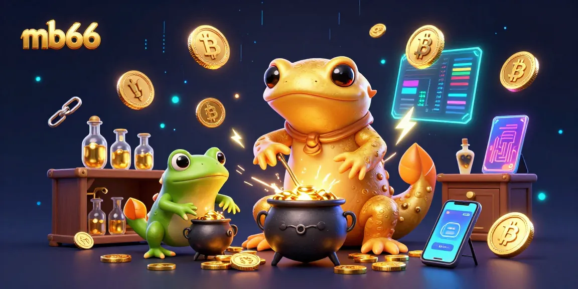 Betting on mb66 with a cartoon wizard and gold transformation in a vibrant casino scene.