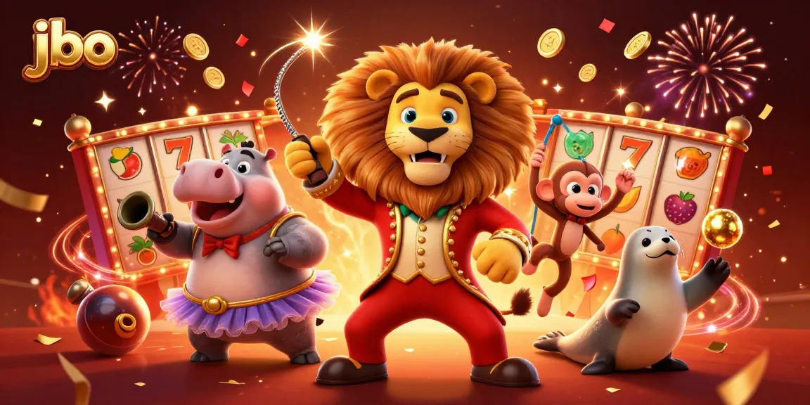 Engage with thrilling jbo slots in a vibrant casino illustration featuring exciting characters.